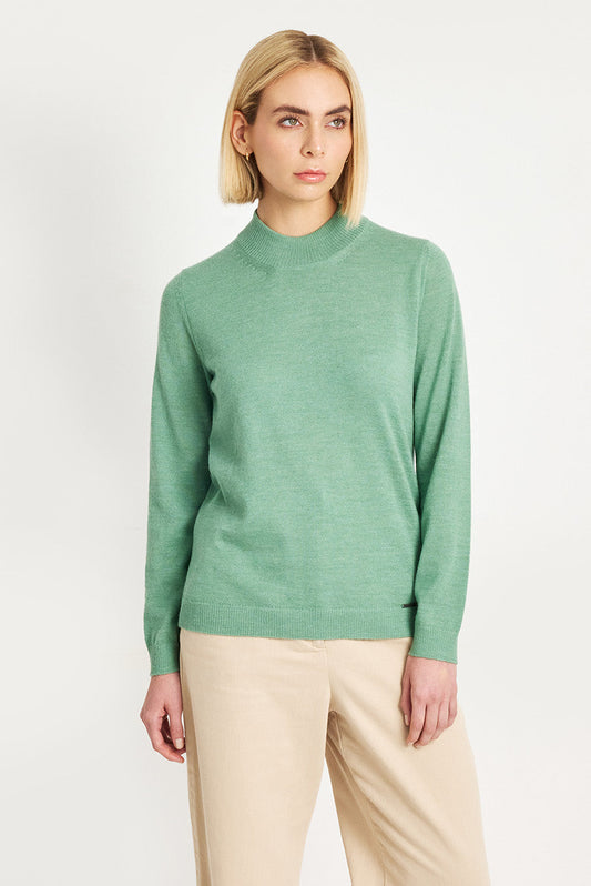 Anahi Baby Alpaca Sweater Basil Color